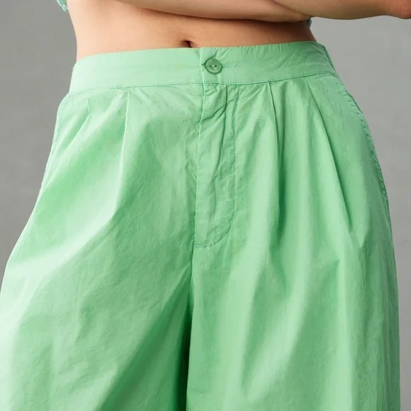 Anthropologie Mint Green Wide-Leg Pants - Picture 5 of 6